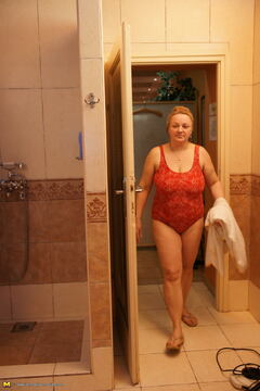 Take a look at an all mature female sauna