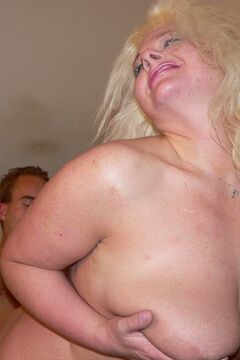 Blonde cocksucking chubby slut