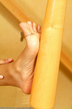 Gorgeous feet on this mature ebony chick, Pepper