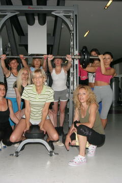 These mature women are breaking up a sweat