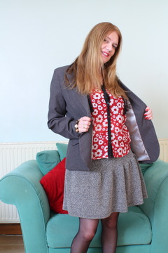 This naughty British housewife is getting ready for something
